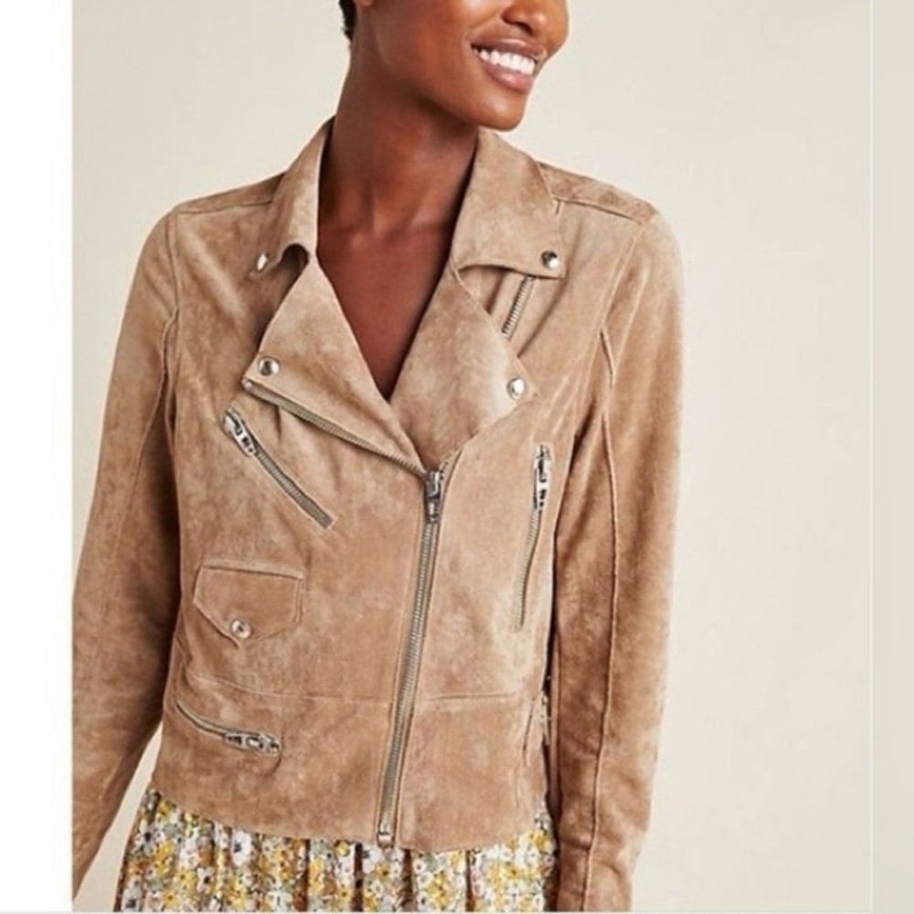 Blank NYC Faux Suede Moto Jacket